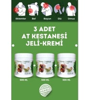 At Kestanesi Jeli, Kas Ve Eklem Masaj Kremi 500 ml ( 3 Adet X 500 ml )