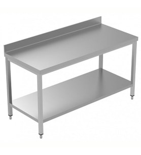 Electrolux Professional Sırtlı Çalışma Tezgahı, Taban Raflı - 1700 Mm, Plus LSGTG1710E