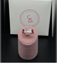 925 Ayar Gümüş Kaplama Ayetel Kürsi Yazılı Ayarlanabilir Yüzük – Gold & Silver & Siyah Unisex Manevi Tasarım