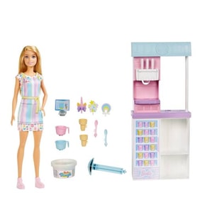 Barbie Dondurma Dükkanı Oyun Seti HCN46