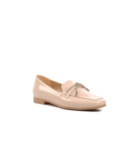 Ayakmod 514508 Bej Kadın Loafer Ayakkabı