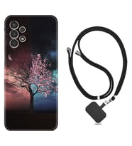 Samsung Galaxy M14 Kılıf Resimli Boyun Askılı İpli Desenli Silikon Series Heaven Tree 1859
