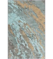 Eliana Home Baskılı, Yıkanabilir Kaymaz Taban Salon Halısı LNA0376 100x150 cm (Mavi)