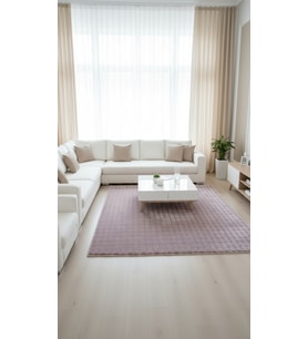 Dream Soft Pembe Yumuşak Yüzeyli Kaymaz Makinede Yıkanabilir Halı