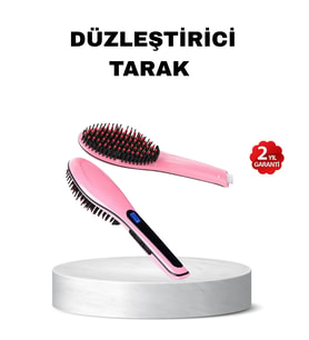 Dijital Ekranlı Seramik Saç Düzleştirici Tarak - 5 Kademeli Isı Ayarı, İyon Kontrollü