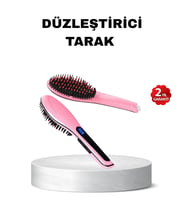 Dijital Ekranlı Seramik Saç Düzleştirici Tarak - 5 Kademeli Isı Ayarı, İyon Kontrollü