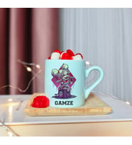 Harley Quinn Tasarımlı Kişiye Özel Yeşil Türk Kahvesi Fincanı