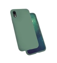 Apple Apple iPhone XR 6.1 Kılıf Kadife Ultra Esnek İnce Camera Protected Velvet Case (Koyu Yeşil)