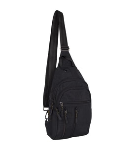 Bagacar 4925 Kulaklık Çıkışlı Body Bag ve Omuz Çantası Siyah