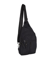 Bagacar 4925 Kulaklık Çıkışlı Body Bag ve Omuz Çantası Siyah
