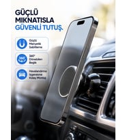 Araç İçi Telefon Tutucu Mıknatıslı Halandırma Izgarası Telefon Standı