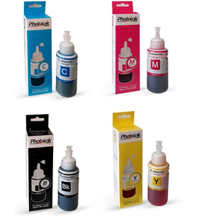 Photoink 4X70 ML Plus L Serisi Mürekkep, Epson Uyumlu 4 Renk Takim - L100/L110/L200/L210/L220/L300/L310/L355/L365/L455/L550/L565/L800/L810/L850/L1300/L1800/ L382/L386/L455/1455/L3050/L3060/L3070