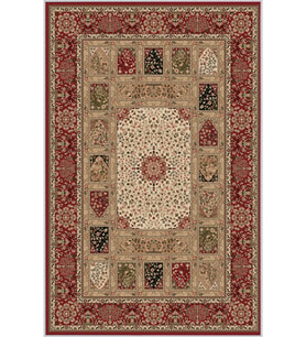 Eliana Home Baskılı, Yıkanabilir Kaymaz Taban Salon Halısı LNA1328-HT075 100x150 cm (Kırmızı)