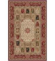 Eliana Home Baskılı, Yıkanabilir Kaymaz Taban Salon Halısı LNA1328-HT075 100x150 cm (Kırmızı)