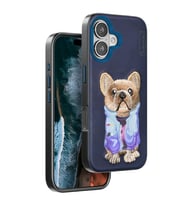 Venco Apple İphone 16 Cute Desenli Kapak - Lacivert