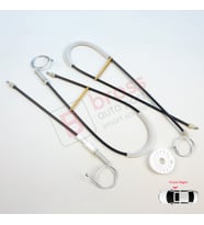Ford Focus MK2 II Cabriolet 2006-2010 1699060 İçin Ön Sağ Cam Kriko Tamir Seti
