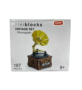 Miniblocks Vintage Gramofon Yapım Seti Lego – 187 Parça (Çok Renkli)