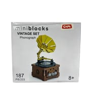 Miniblocks Vintage Gramofon Yapım Seti Lego – 187 Parça (Çok Renkli)