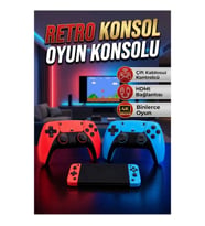 HDMI Bağlantılı Retro Oyun Konsolu – Çift Kablosuz Kontrolcülü Oyun Sistemi