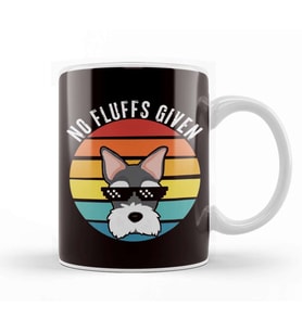 No Fluffs Given Scottish Terrier Dog Owner Dogs Breed Puppy Kupa Bardak Porselen