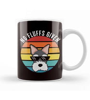 No Fluffs Given Scottish Terrier Dog Owner Dogs Breed Puppy Kupa Bardak Porselen
