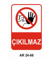 İŞ GÜVENLİĞİ UYARI LEVHASI 1 ADET PVC 21 X 29CM
