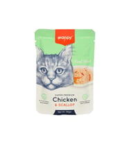 Wanpy 85 gr Pouch Tavuklu & Deniz Taraklı Yaş Kedi Maması