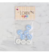 Loren Crafts 8 li gülen yüz açık mavi - 525