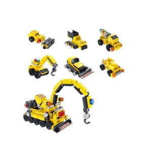 P605002 6 İn 1 Sari Yumurta Model 45 Parça Block Oyuncak