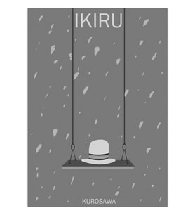Ikiru Poster Tablo Ahşap Poster Dekoratif