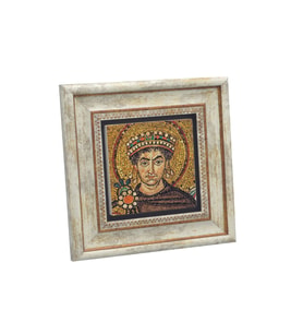 I. Justinianus (Büyük Jüstinyen) Baskılı Taş Tablo 20x20