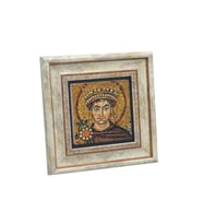 I. Justinianus (Büyük Jüstinyen) Baskılı Taş Tablo 20x20