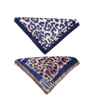 2 Li Saten Bandana Seti Saten Fular Saten Çanta Aksesuarı Özel Desen Bandana 45X50 Cm