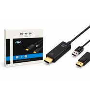 Hdmı Usb To Displayport Aktif Dönüştürücü Kablo 4K 60Hz 26 Cm HDX7901