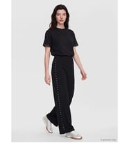 LCW Comfort Siyah Taşlı Soft Touch Kadın Eşofman Altı