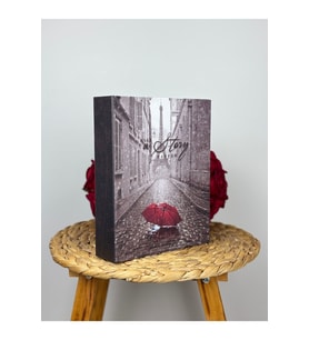 Rabsev Fotoğraf Albümü 10x15cm 200 Fotoğraf Kapasiteli Renkli Şemsiye Desenli Anı Albümü