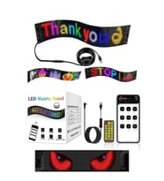 Led Matrix Panel RG-B Ekran Kumandalı App Kontrollü İş Yeri Otomobil Tır Kamyon Cam veya Duvar Uyuml (Çok Renkli)