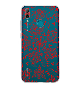 Huawei P Smart 2019  Kamera korumalı Kapak Nostalji Desen Tasarımlı  Şeffaf Kılıf