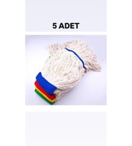 Islak Saçaklı Temizlik Arabası 350 gr Dar Mop Yedeği 5 ADET