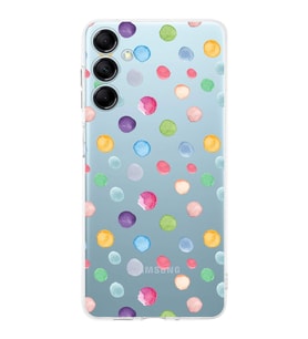 PrintiFy Samsung Galaxy M14 ile Uyumlu Water Color 6  Kamera Korumalı Şeffaf  Kılıf