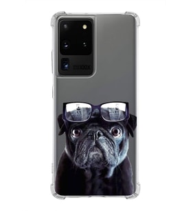 PrintiFy Samsung Galaxy S20 Ultra Uyumlu Köpek 3 Baskılı Şeffaf Köşe Korumalı Antişok Kılıf