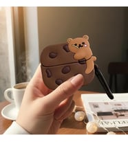 CaseOnn Kılıf Karakter Figürlü Cookie Bear Kahverengi Samsung Galaxy Buds 3 ile uyumlu