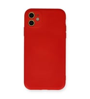 İphone 11 Kılıf Nano İçi Kadife - Kırmızı