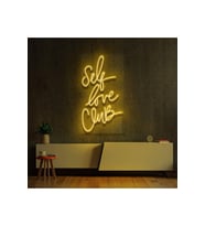 Self Love Club Yazılı Neon Tabela