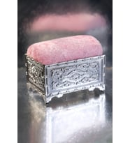 Pembe Eşarp Şal İğnedanlık Kadife Gümüş Sandık 5006_04