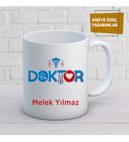 doktor özel tasarım kupa bardak