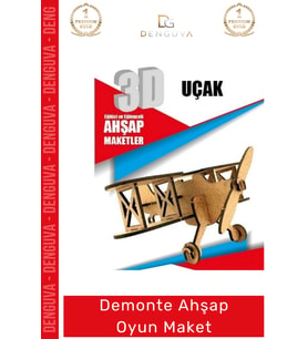 #Oyuncak Eğitici Eğlenceli Lazer Kesim 3mm MDF Boyanabilir 3D Puzzle Demonte Ahşap Oyun Maket