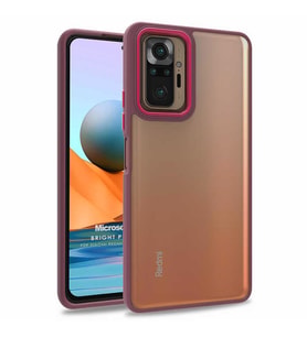 Microsonic Xiaomi Redmi Note 10 Pro Max Kılıf Bright Planet Kırmızı
