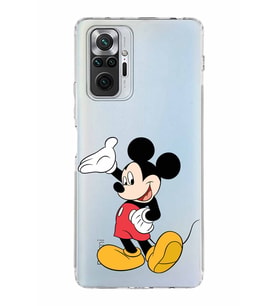 Xiaomi Redmi Note 10 Pro 4G  Kamera Korumalı Kapak Mickey Mouse Tasarımlı Şeffaf  Kılıf