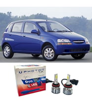 Chevrolet Kalos Led Xenon Uzun + Kısa Far Ampulü H4 Duo Yeni Seri Beyaz